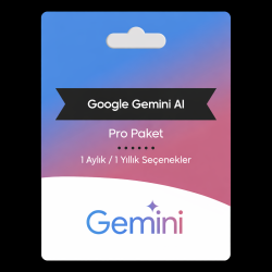 Gemini Pro 18 Aylık Abonelik ve Kullanım Lisansı